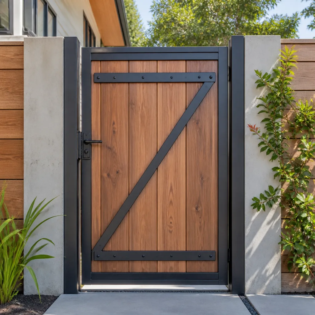 Wood & steel frame